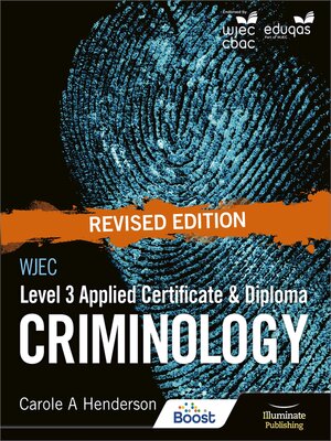 cover image of WJEC Level 3 Applied Certificate & Diploma Criminology